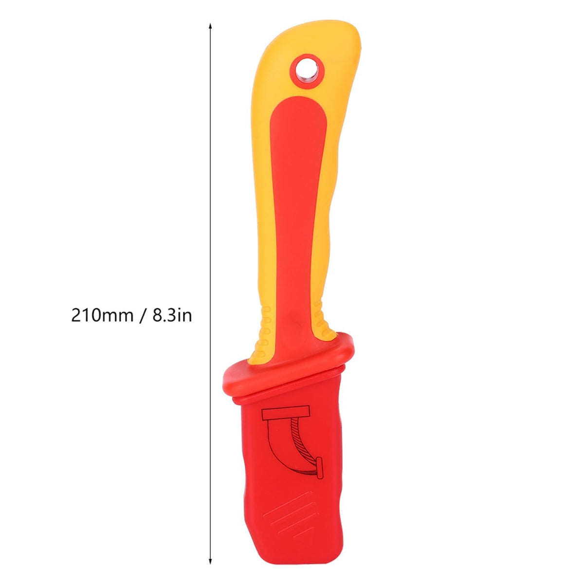 Ktsxxops insulated handle with soft grip for comfortable extended use.