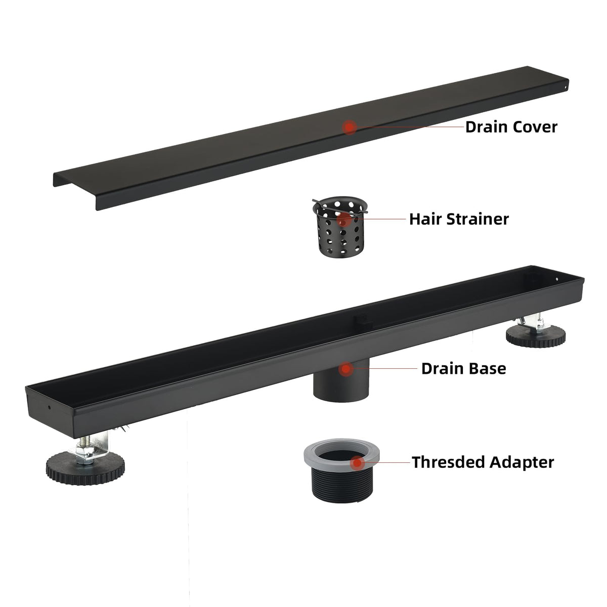 Kuaisailsk adjustable feet system for level installation