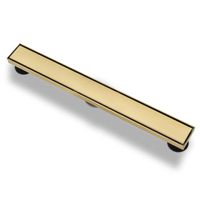 Kuaisailsk brushed gold finish on stainless steel for durable aesthetics.