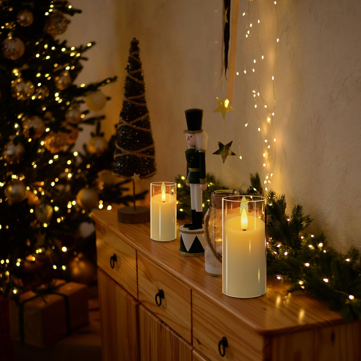 Kuandawei flameless candles as safe wedding decor with realistic glow