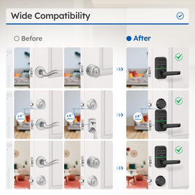 KUCACCI backup mechanical key included for peace of mind.