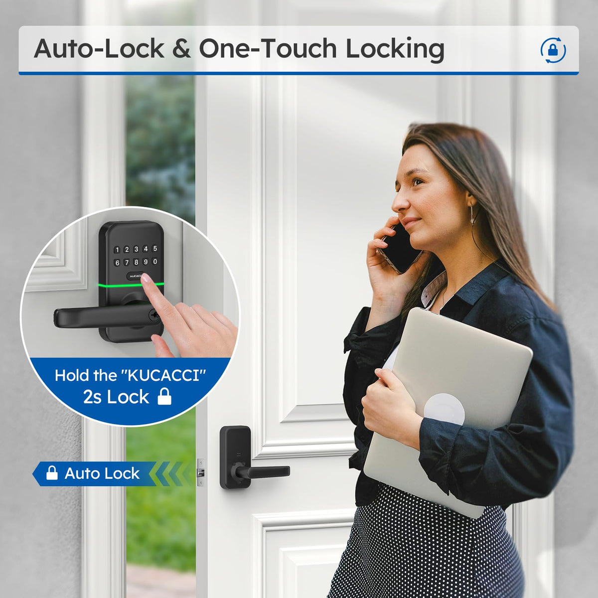 KUCACCI easy-install with reversible handle for both door orientations.