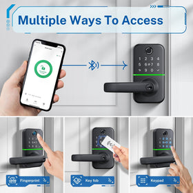 KUCACCI fingerprint sensor enables secure biometric access for families.