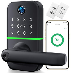 KUCACCI keypad lock handle unlock demonstrates easy hands-free entry.