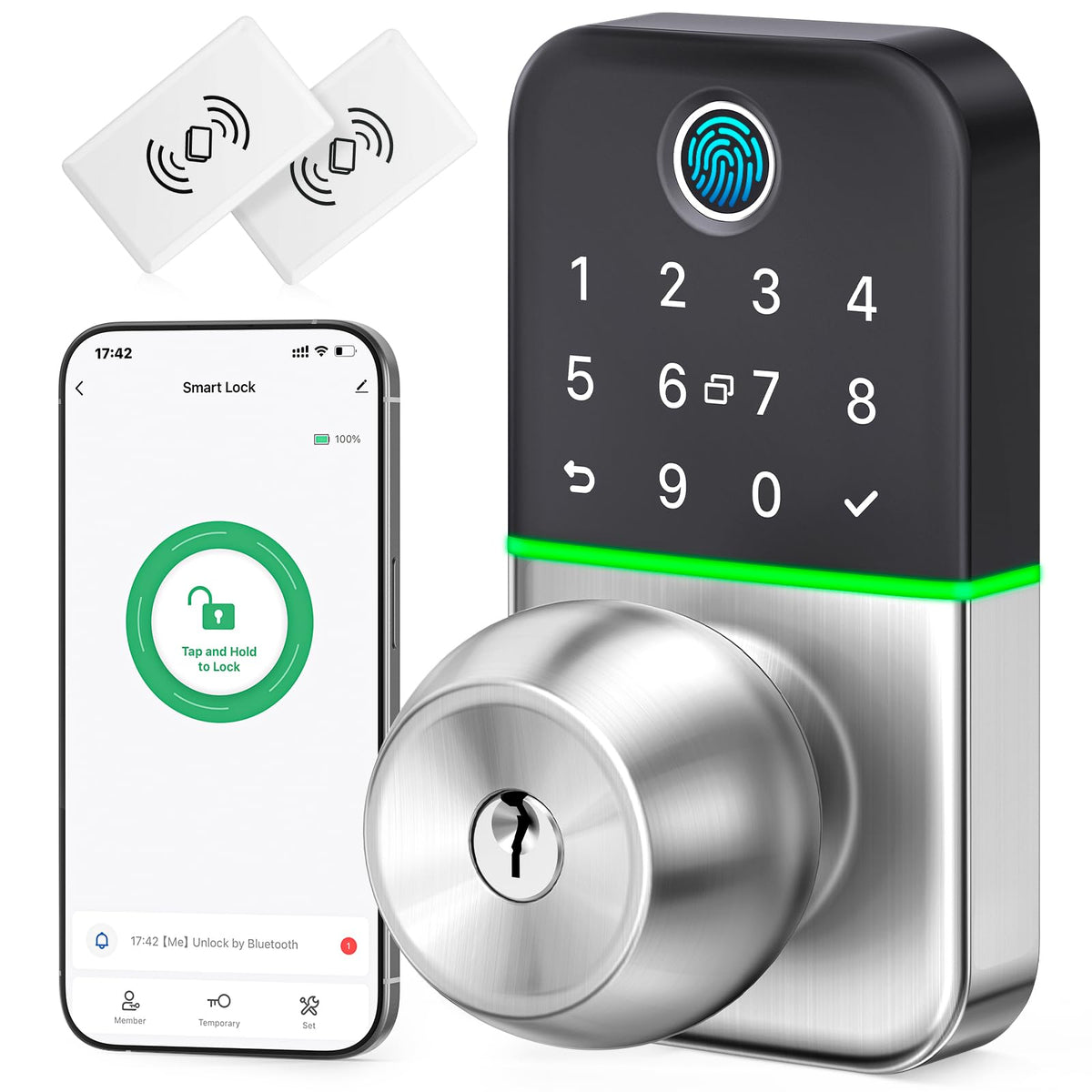 KUCACCI keypad front view showing keyless entry for secure access