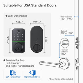 KUCACCI Easy installation fits standard doors in minutes