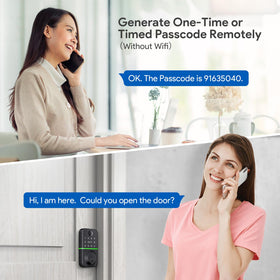 KUCACCI Smart Door Lock supports Wi-Fi control for remote access