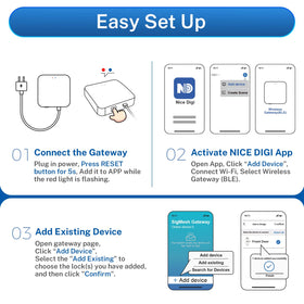 KUCACCI voice control with Alexa and Google Assistant for hands-free access.