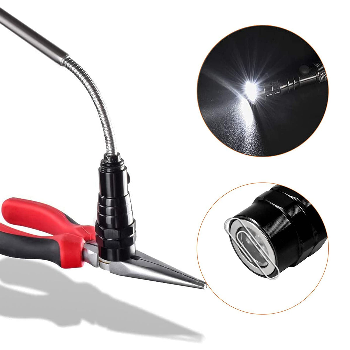 KUCHEY extendable magnetic pickup tool reaches behind appliances