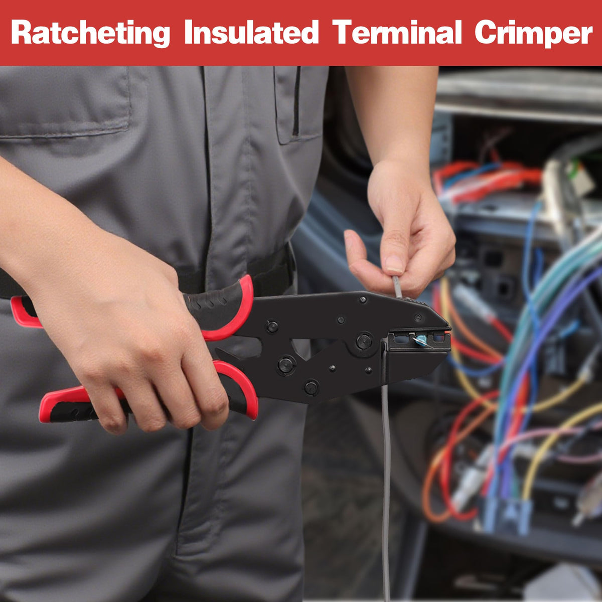 Kuject tool compatible with heat shrink connectors for versatile wiring tasks