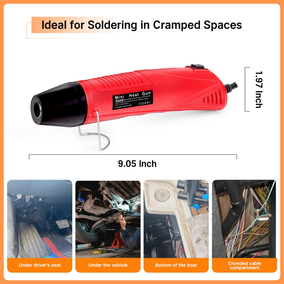 Heat shrink tubing organized for easy access in Kuject kit