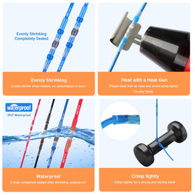 IP67 waterproof connectors suited for outdoor automotive and marine wiring