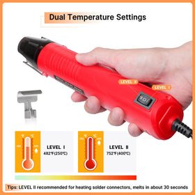 Solder-seal connectors included for strong, weather-ready joints