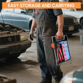 Kuject organized case with twenty mini compartments keeps parts accessible during repairs.