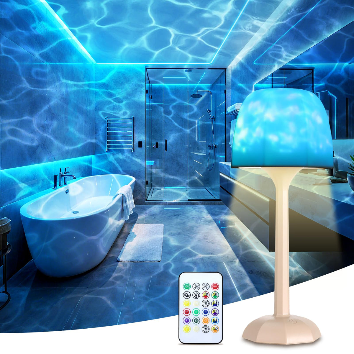 KUKANTST bathroom spa light brings soothing ripple effects