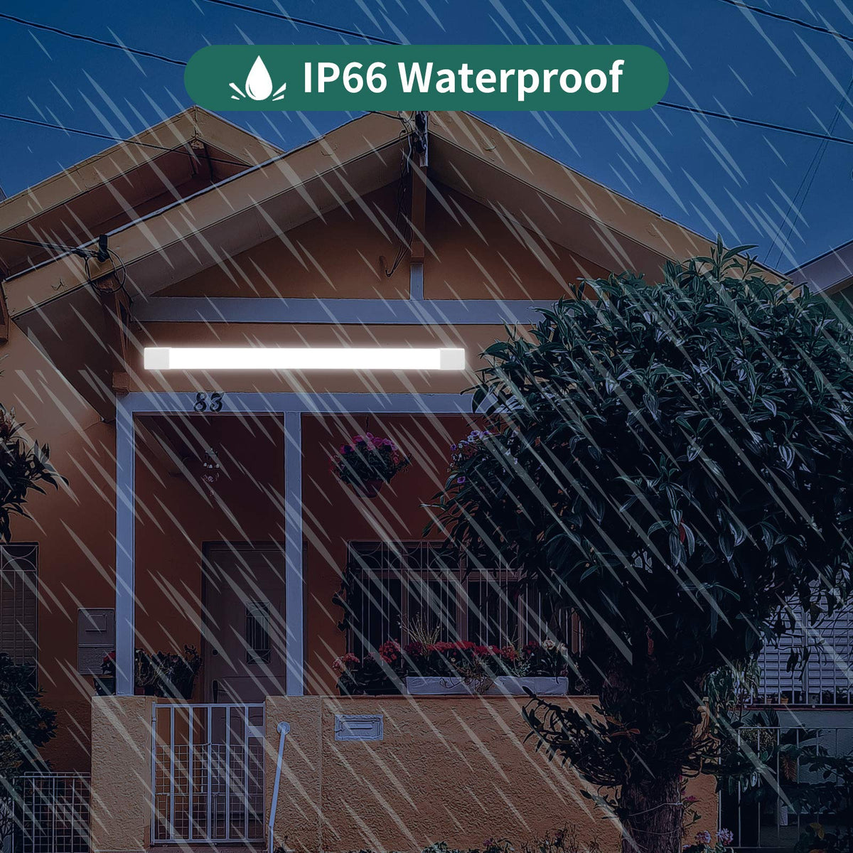KUKUMAO 180-degree beam LED tube delivers broad, even illumination.