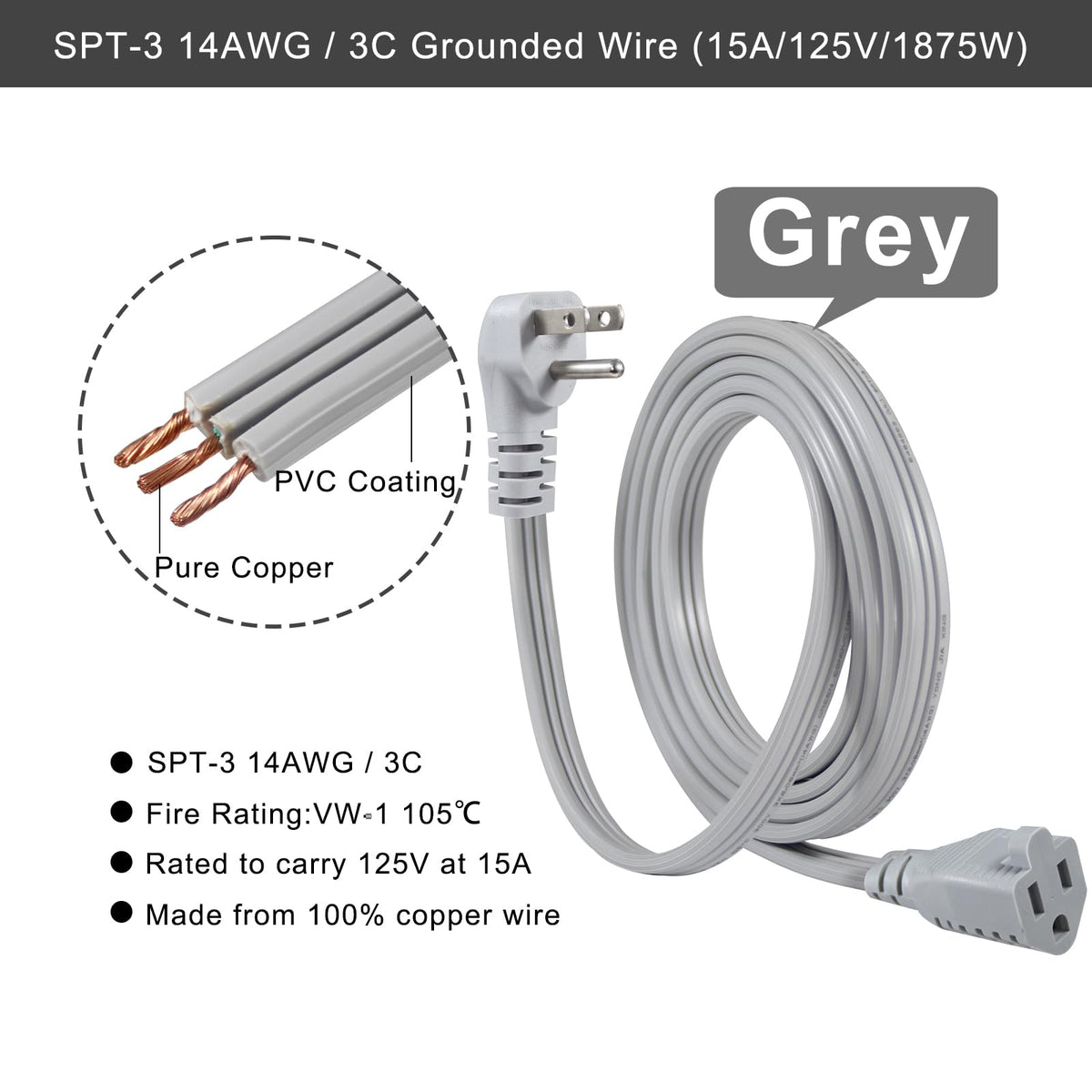 KUNCAN heavy-duty extension cord in use with appliances.