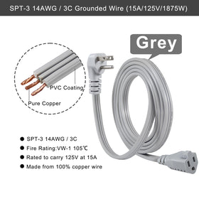 KUNCAN heavy-duty extension cord in use with appliances.