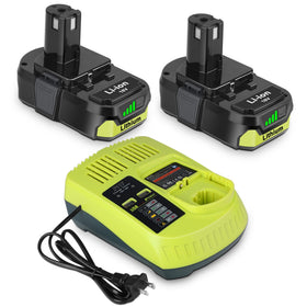 KUNLUN 2Pack 18V battery for Ryobi with extended runtime