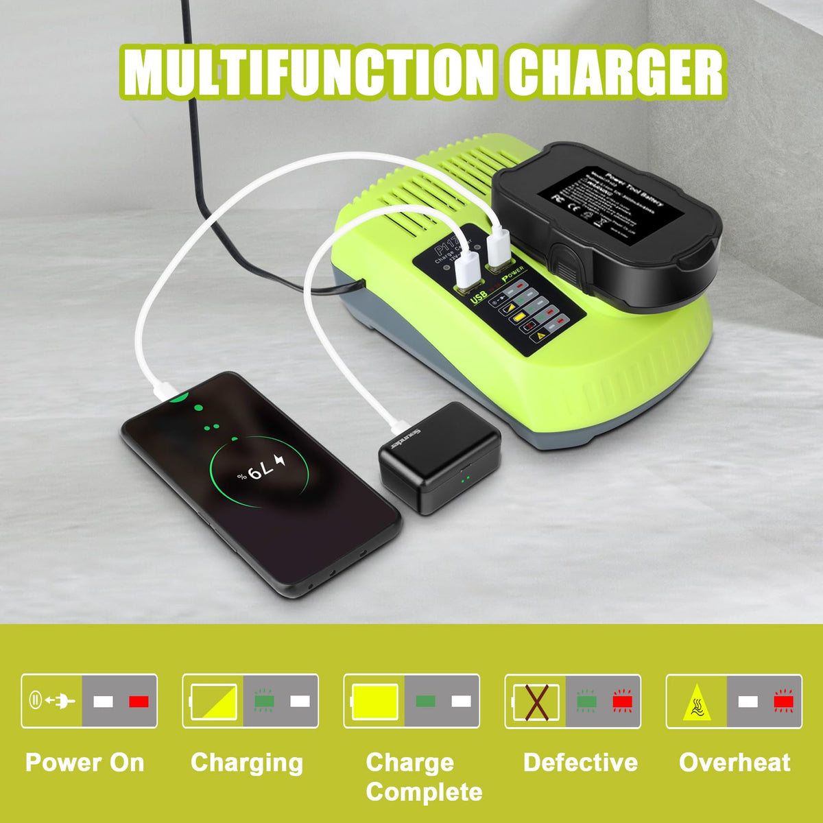 KUNLUN battery is lightweight and durable for easy handling