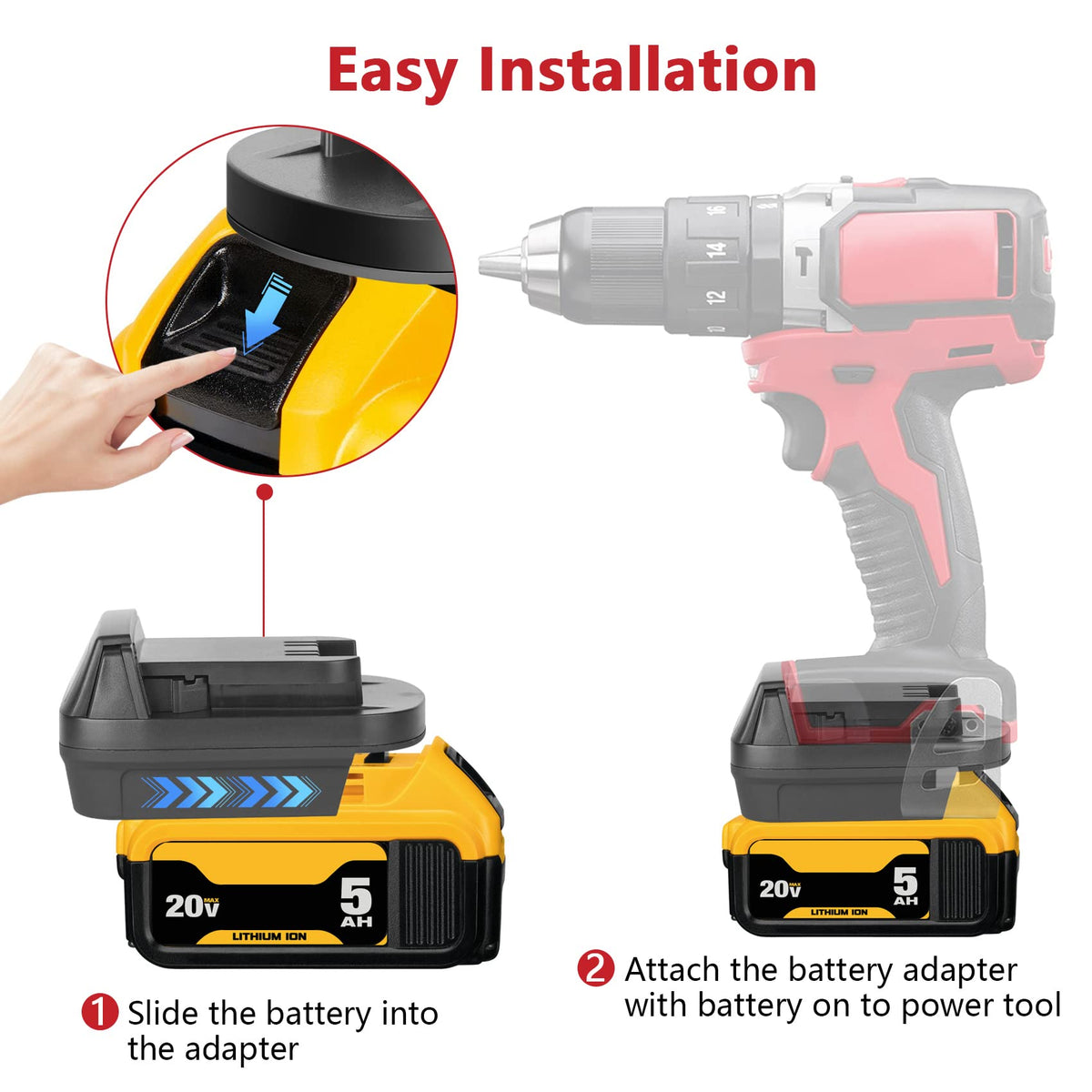 Kunlun DL18ML near charger area with note about removing before charging