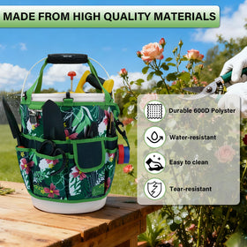 KUNN fits standard 3.5-5 gallon buckets, preserving bucket space for soil.