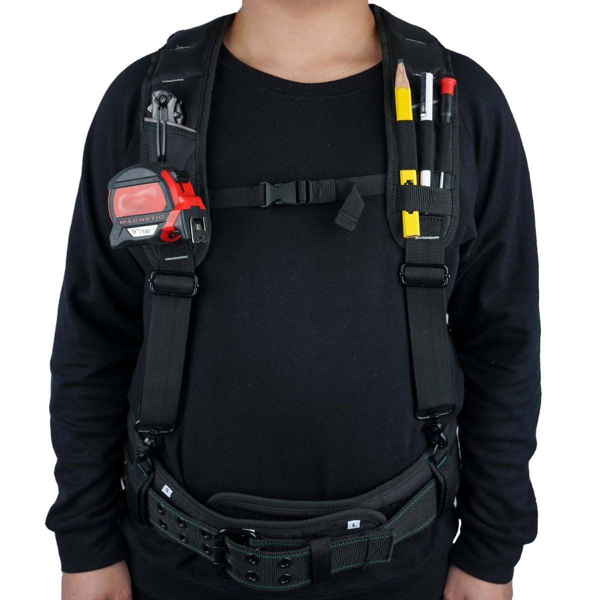 KUNN heavy-duty construction with reinforced stitching and metal hooks for demanding jobs