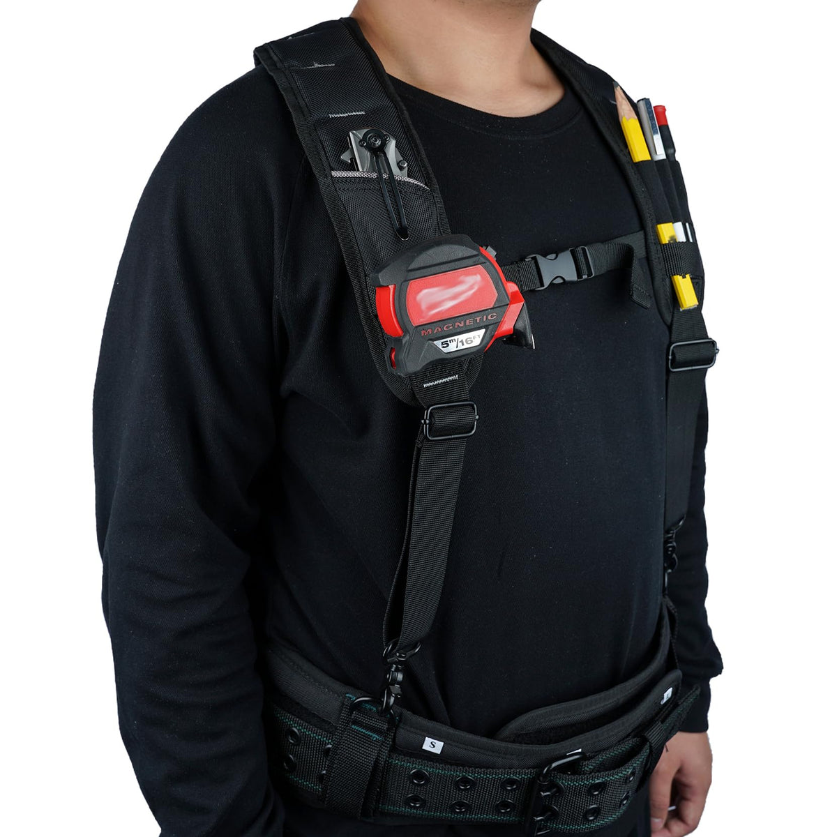 KUNN four secure metal swivel hooks withstand daily tool carry