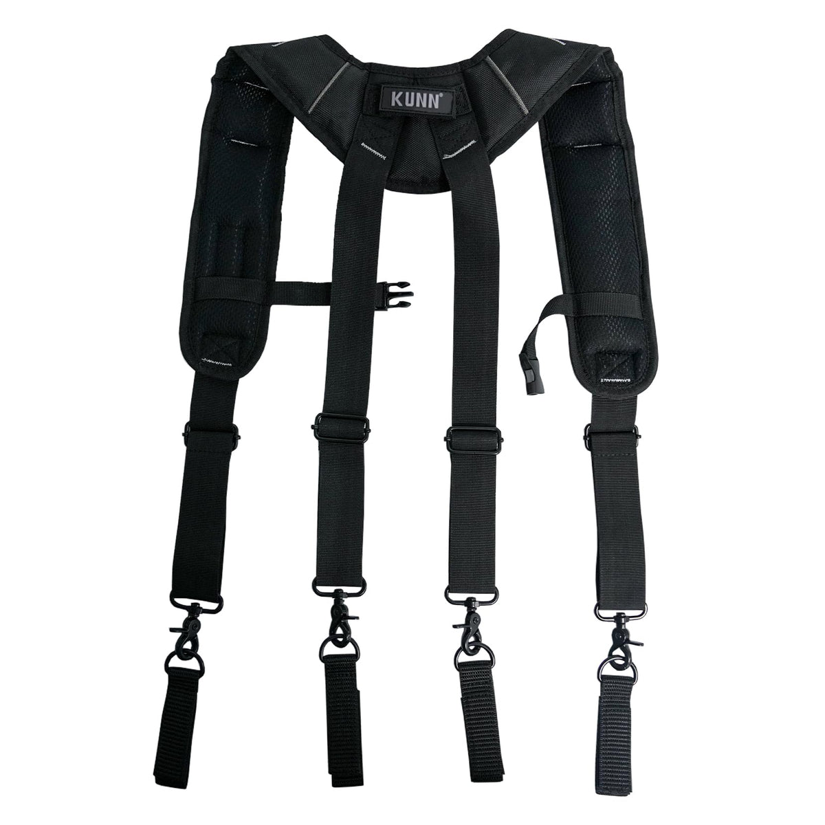 KUNN chest strap helps stabilize load during dynamic movements