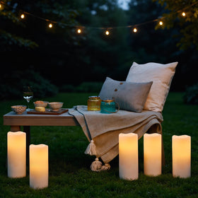 KunSwenn IP65 waterproof candle bottom cover protects the batteries from rain