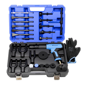 Kuntech 27-piece air hammer kit case, organized for quick on-site setup.