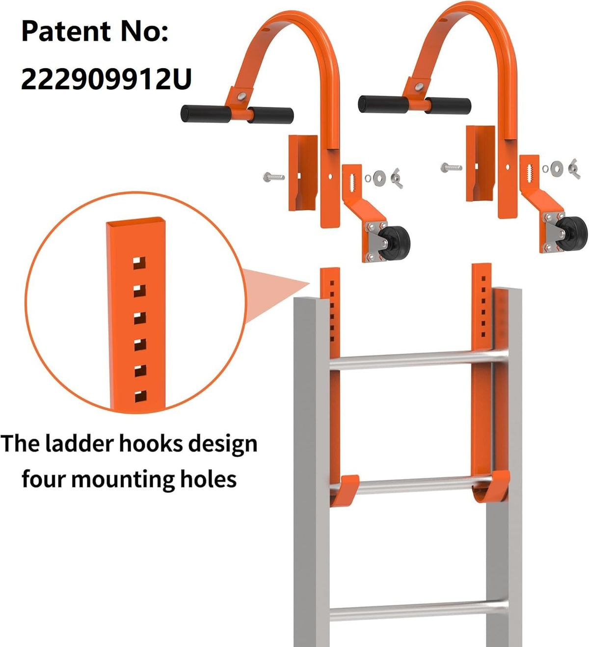 Kunzye roof hook with rubber grip provides secure traction during climbs