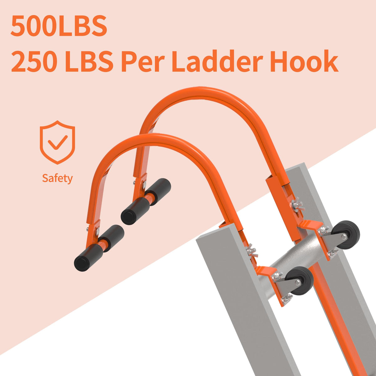 Kunzye steel ladder hook with anti corrosion coating for longevity