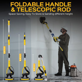 KUPERIA sander detachable chassis helps reach corners efficiently.