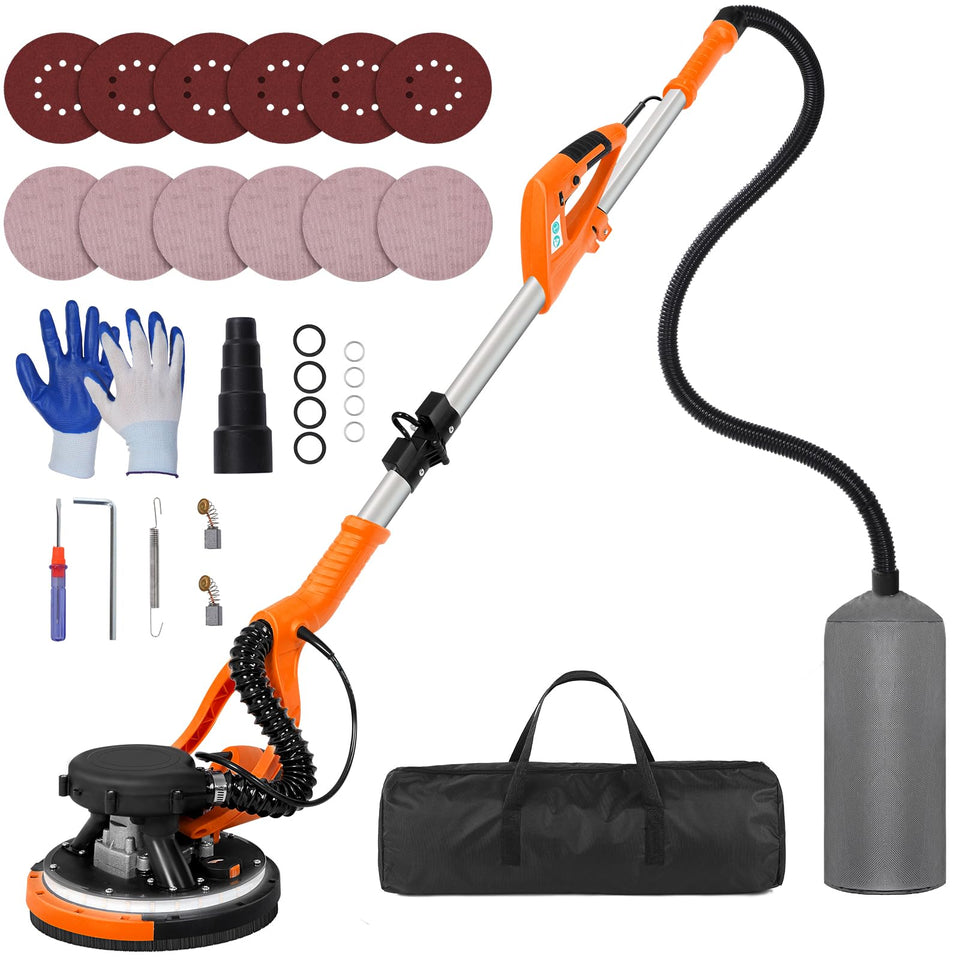 KUPERIA drywall sander with dual-channel vacuum for minimal dust.