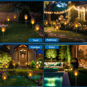Kurifier solar-powered torches charge in sunlight delivering reliable illumination.