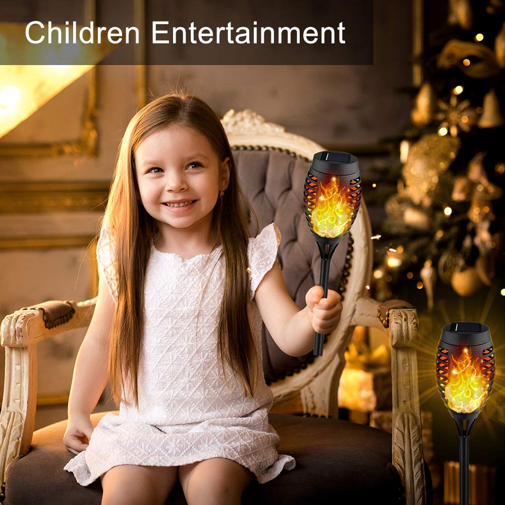 Kurifier torch light poles and spikes enable quick outdoor installation.