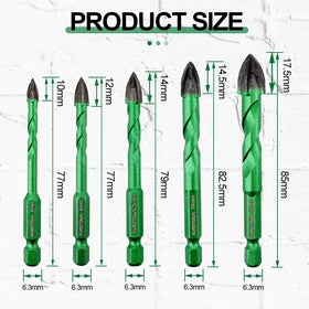 KURSTOL diamond drill bit with carbide tips for wood and plastic drilling