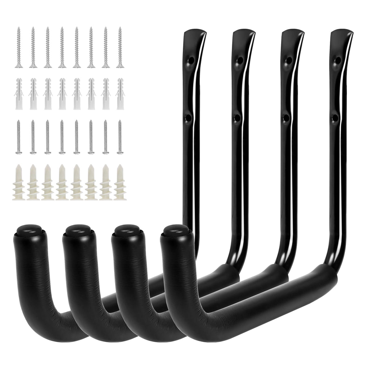 KURUI 10-inch garage wall hook secures tools and gear for space-saving storage.