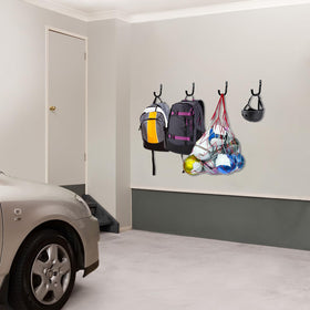 KURUI carbon steel wall hooks with rust-resistant coating.