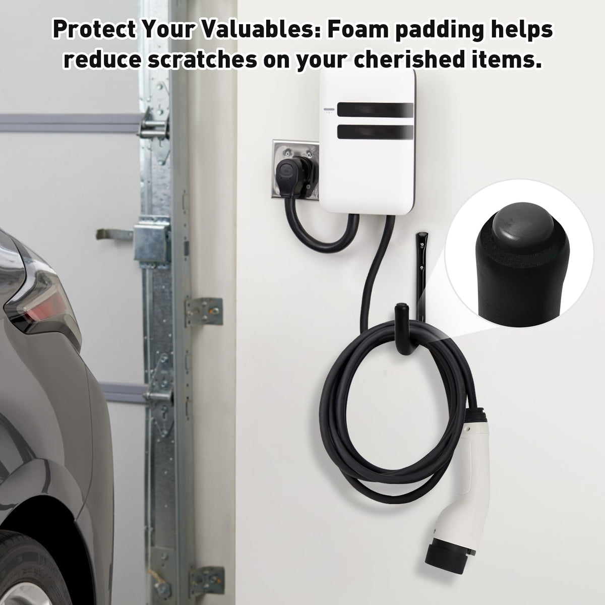 KURUI hose holder keeps garden hoses tidy and ready to use.