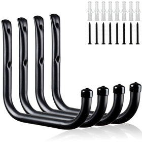 KURUI wall hooks in garage-storage setup keeping tools off the floor and freeing space