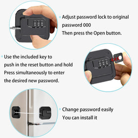 Kusaiooi fridge lock uses durable ABS and steel cable for long-lasting reliability.