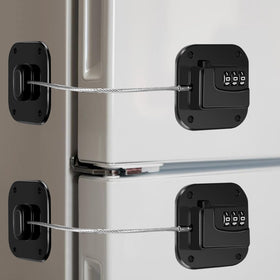 Kusaiooi fridge lock quick install demonstrates tool-free setup for fast childproofing.