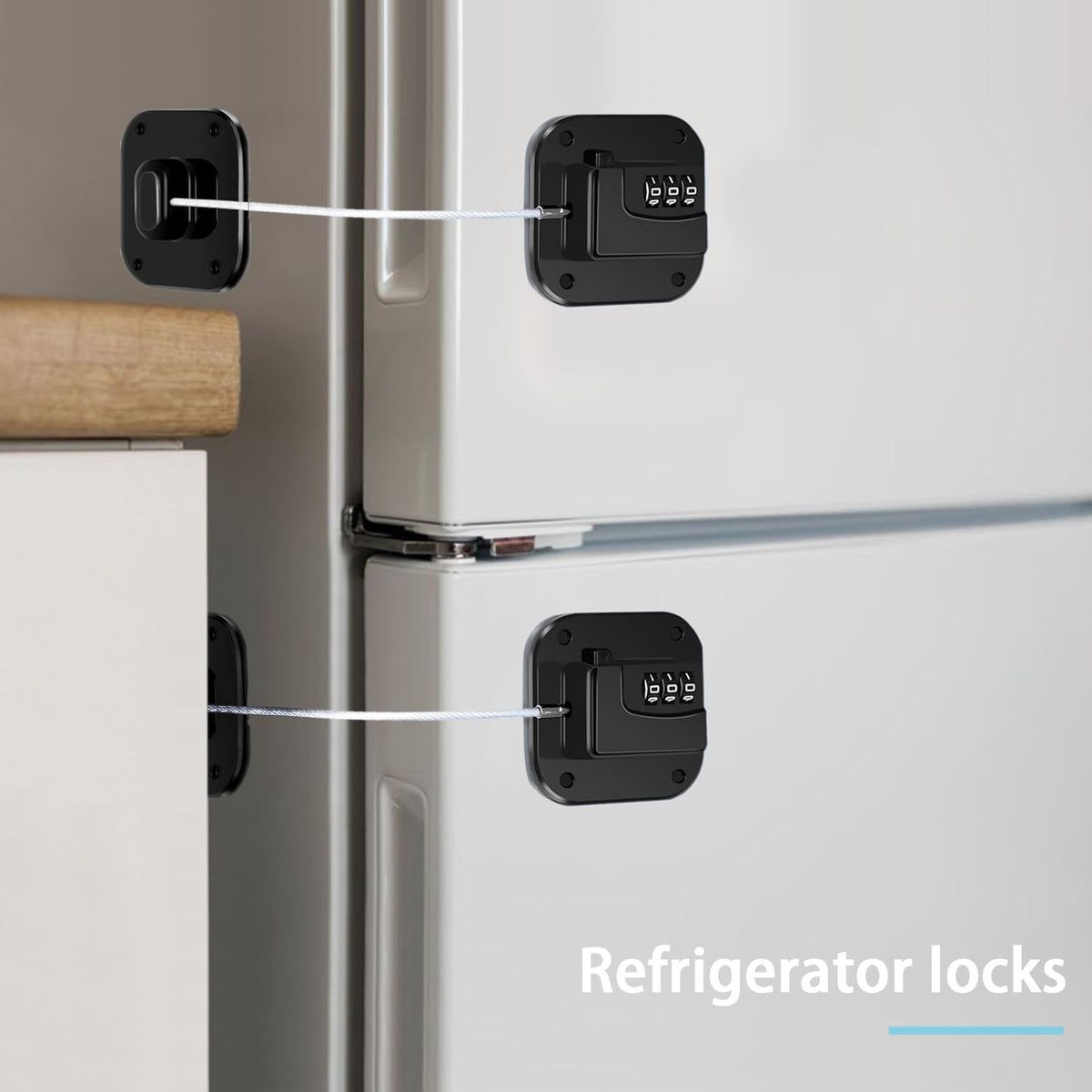Kusaiooi fridge lock signature design blends with modern kitchens while keeping curious toddlers safe.
