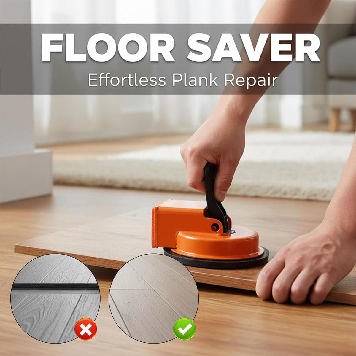 KUSSTHUVY floor gap fixer heavy-duty frame ready for repeated use on busy floors.