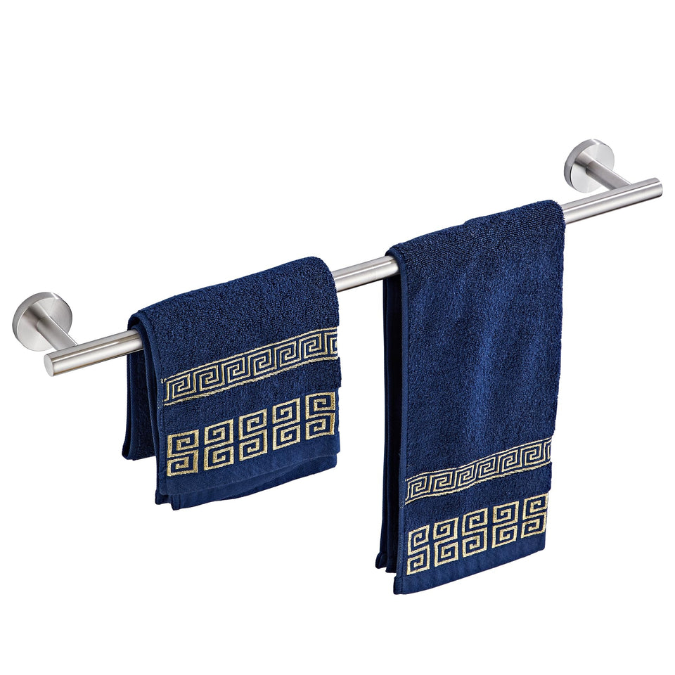 KUUBTH bath towel bar 26-inch brushed nickel wall mount with stylish finish