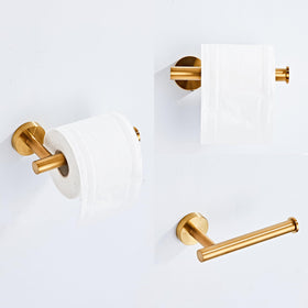 KUUBTH brushed gold robe hooks 2-pack organize robes neatly