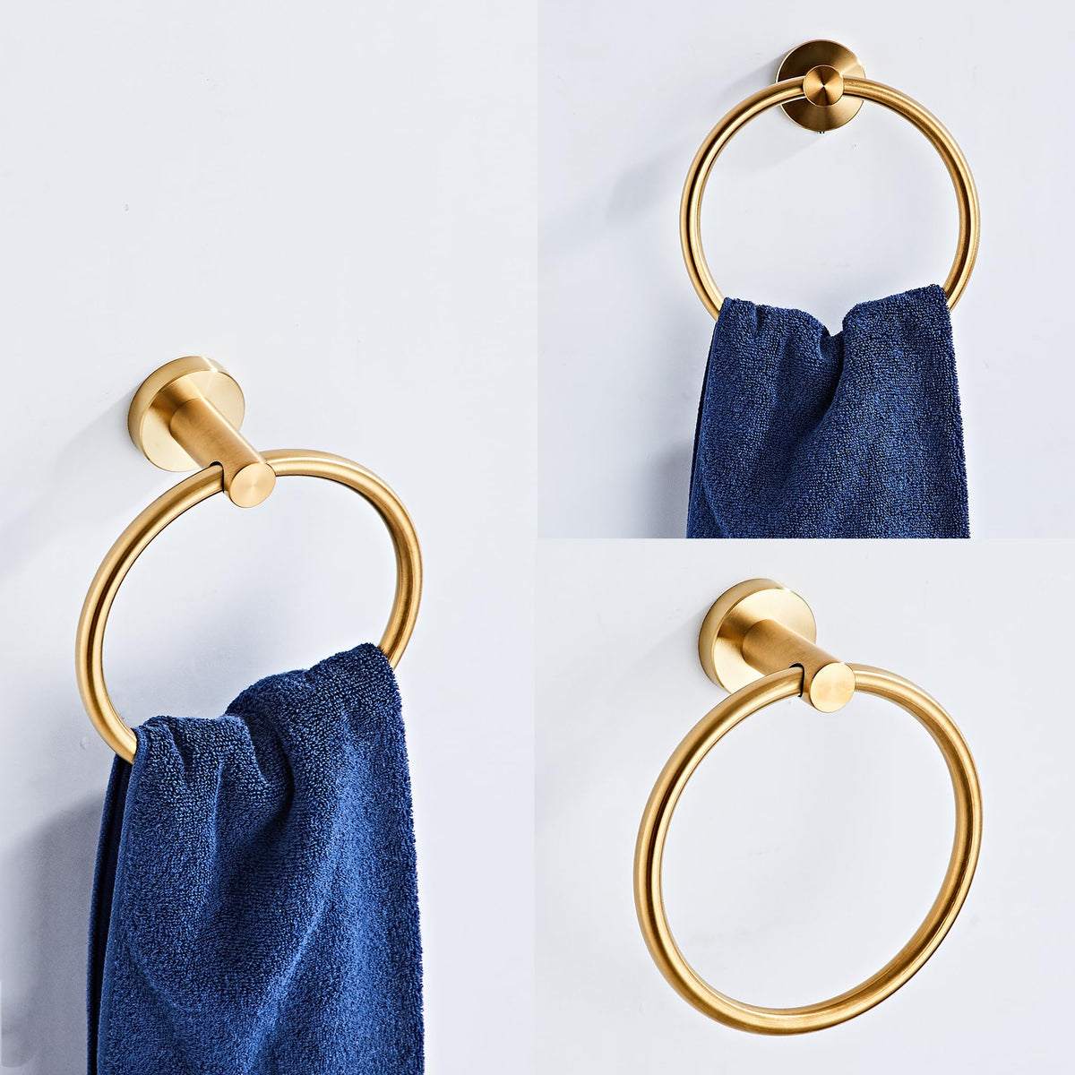 KUUBTH brushed gold stainless steel finish resists scratches and rust over time