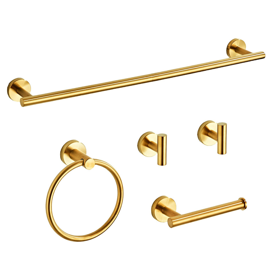 KUUBTH brushed gold towel bar 23.6-inch for organized space